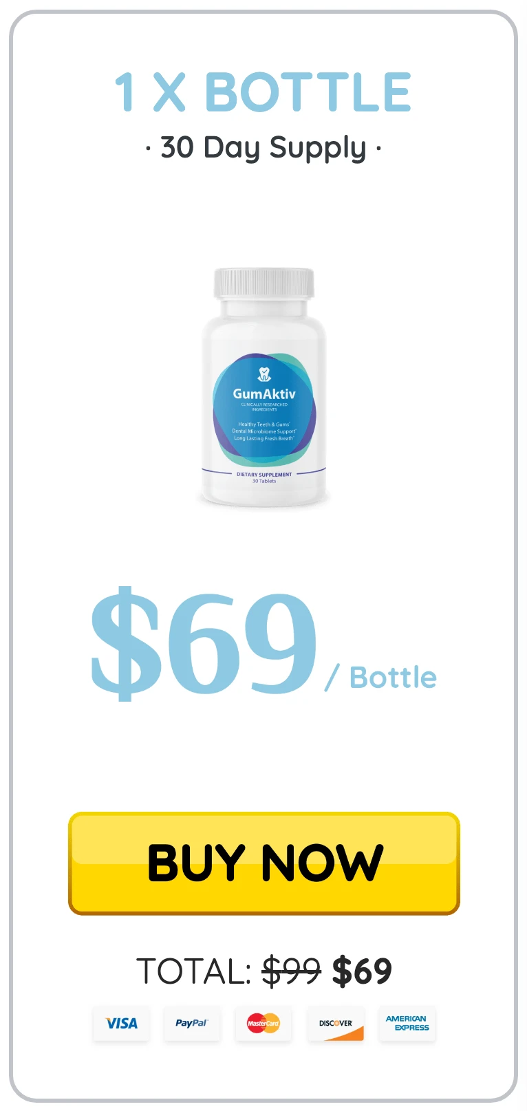 GumAktiv 1 bottle
